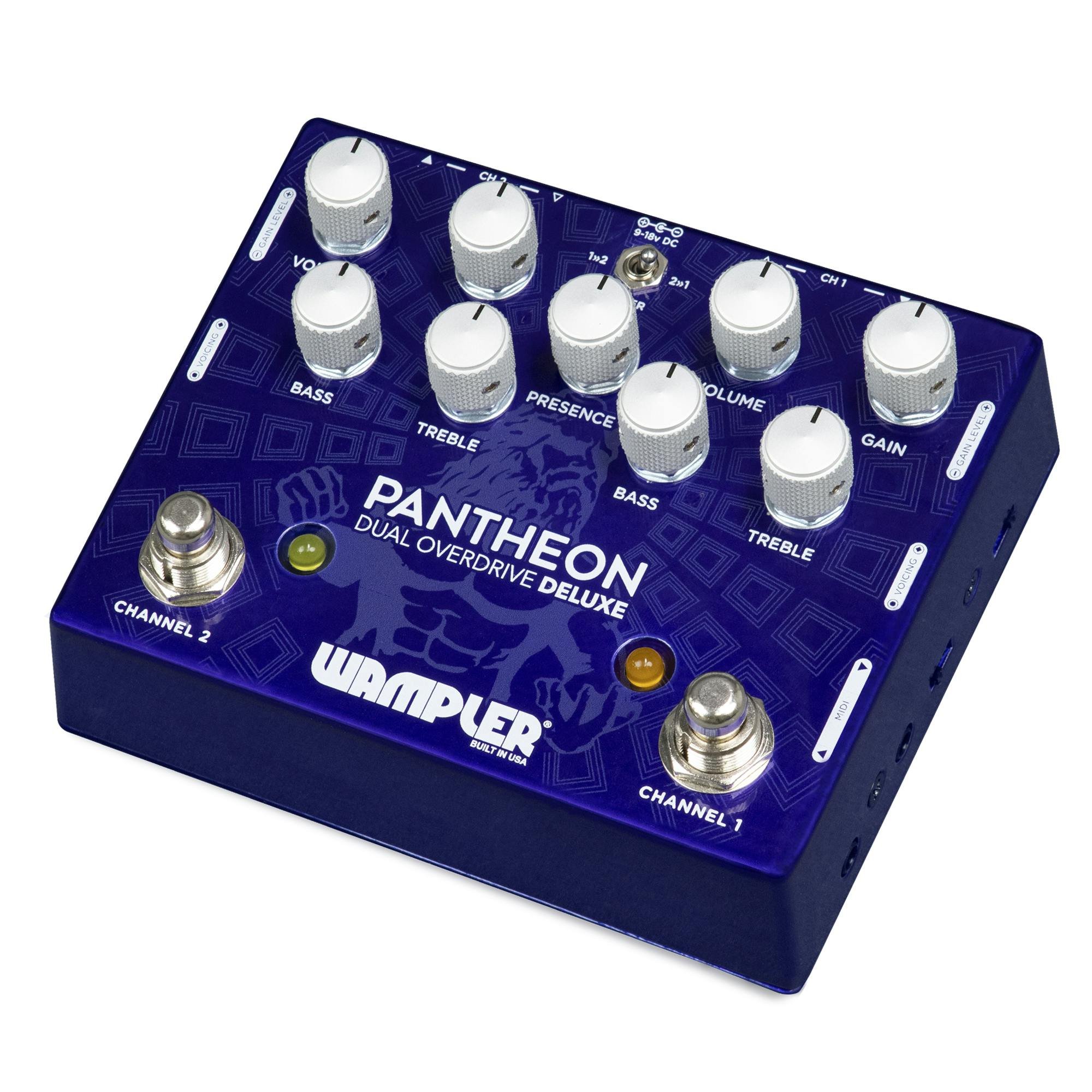新品 Wampler Pedals Pantheon Deluxe DUAL Wampler Dual Pantheon Deluxe Overdrive Pedal - Andertons